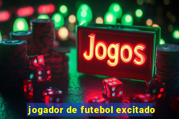 jogador de futebol excitado